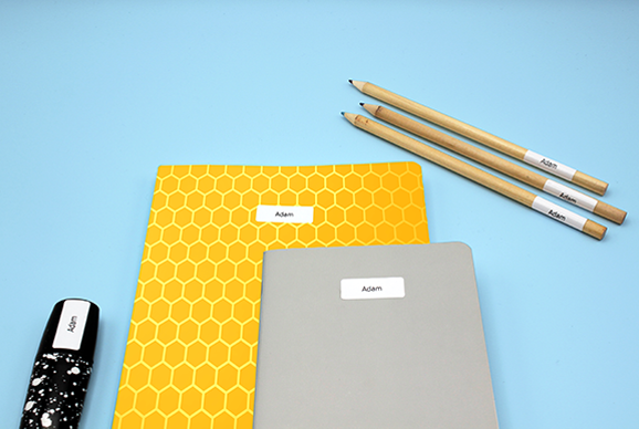 My Nametags Black and White Autocollants for stationery