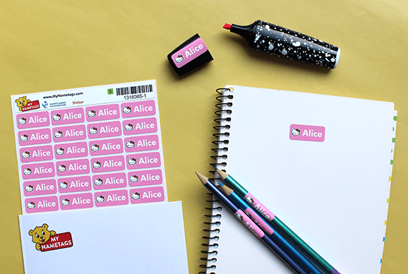 My Nametags Hello Kitty Colour Autocollants labels for stationery